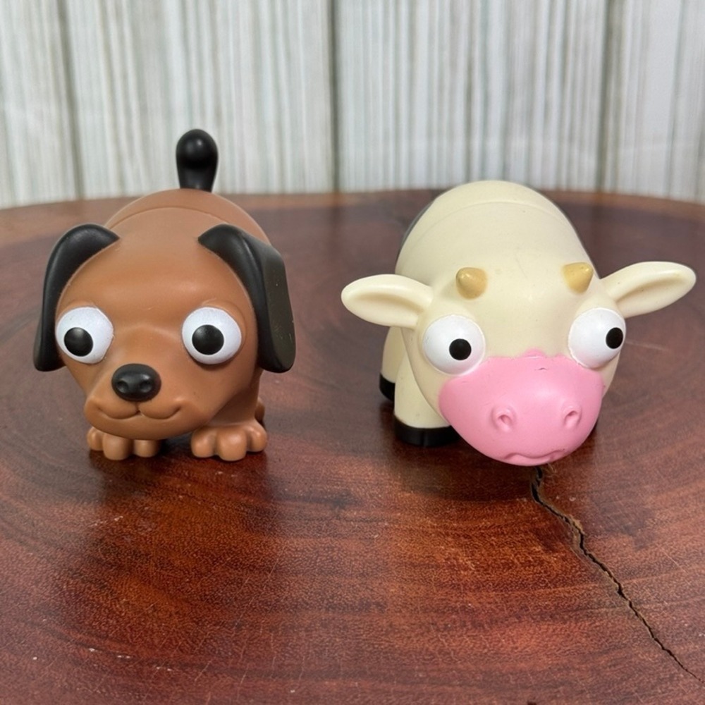 Battat Pop-it Buddies Mix and Match Cow and Dog Toddler Toy Set